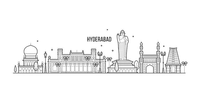 Hyderabad skyline hires stock photography and images  Alamy