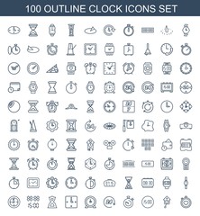 100 clock icons