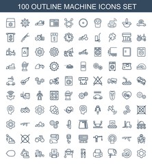 100 machine icons