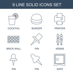 Fototapeta premium solid icons