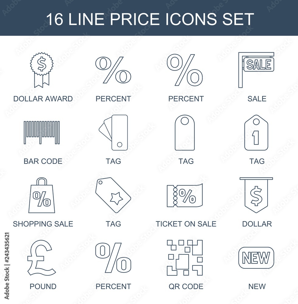 Canvas Prints 16 price icons