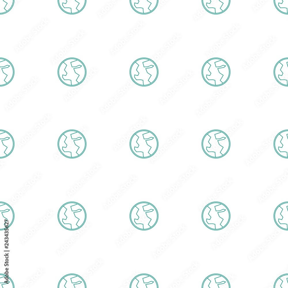 Poster planet icon pattern seamless white background
