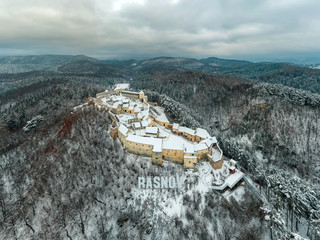 Snow at Rasnov Fortress, Transylvania, Romania