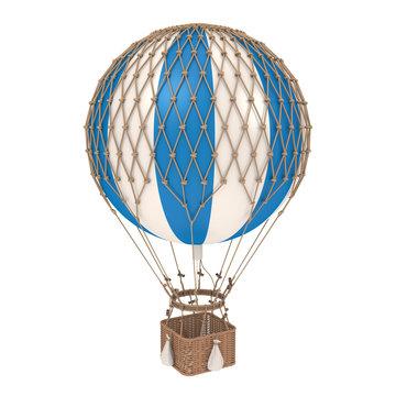 Vintage Hot Air Balloon Isolated