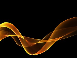 Abstract Golden waves background