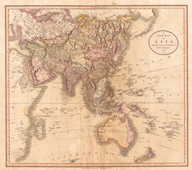1806, Cary Map of Asia, Polynesia, and Australia, John Cary, 1754 – 1835, English cartographer