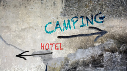 Sign 391 - Camping