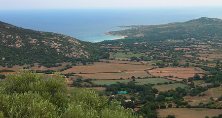 Fototapeta na wymiar Corsica View from Pigna
