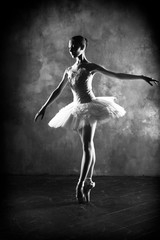 Fototapeta na wymiar Ballerina in studio