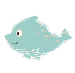 Dolphin baby cute print. Sweet sea animal.