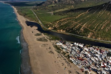 Zahara de los Atunes in Andalusien aus der Luft