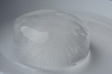 Melting ice cube - obrazy, fototapety, plakaty