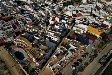 Zahara de los Atunes in Andalusien aus der Luft