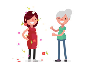 Cute characters vector illustration