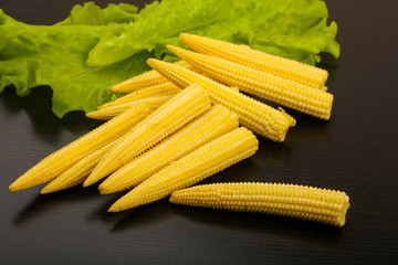 Young baby corn