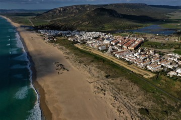 Zahara de los Atunes in Andalusien aus der Luft