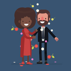 Cute characters vector illustration