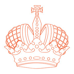 Vector image of the royal crown