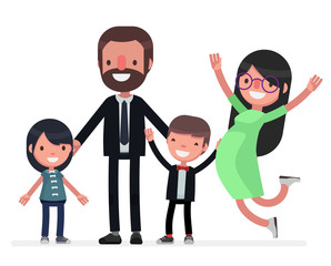 Family vector illustration