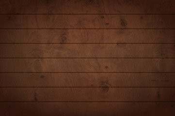 Wooden background. Vector texture of brown table.