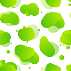Vector seamless pattern with abstract liquid shapes. Geometric a