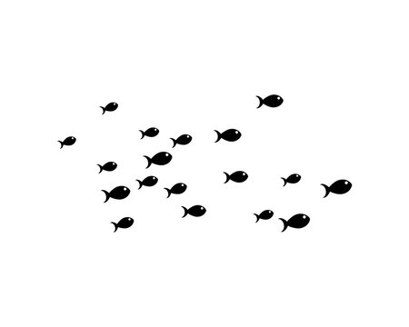 school of fish silhouette png