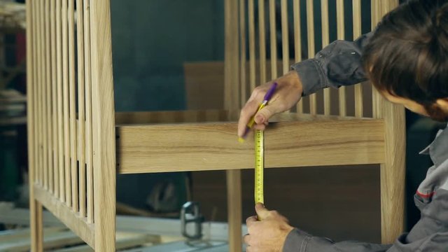 carpenter working in the workshop