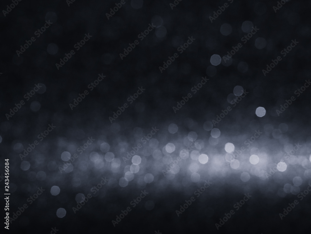 Leinwandbilder abstract black bokeh backgroun lights glister bokeh background concept copy space shiny blurred ligh