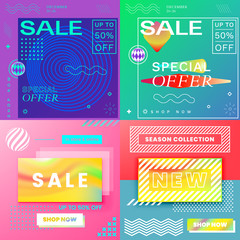 Modern Promotion Square Web Banners