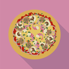 pizza. vector illustration