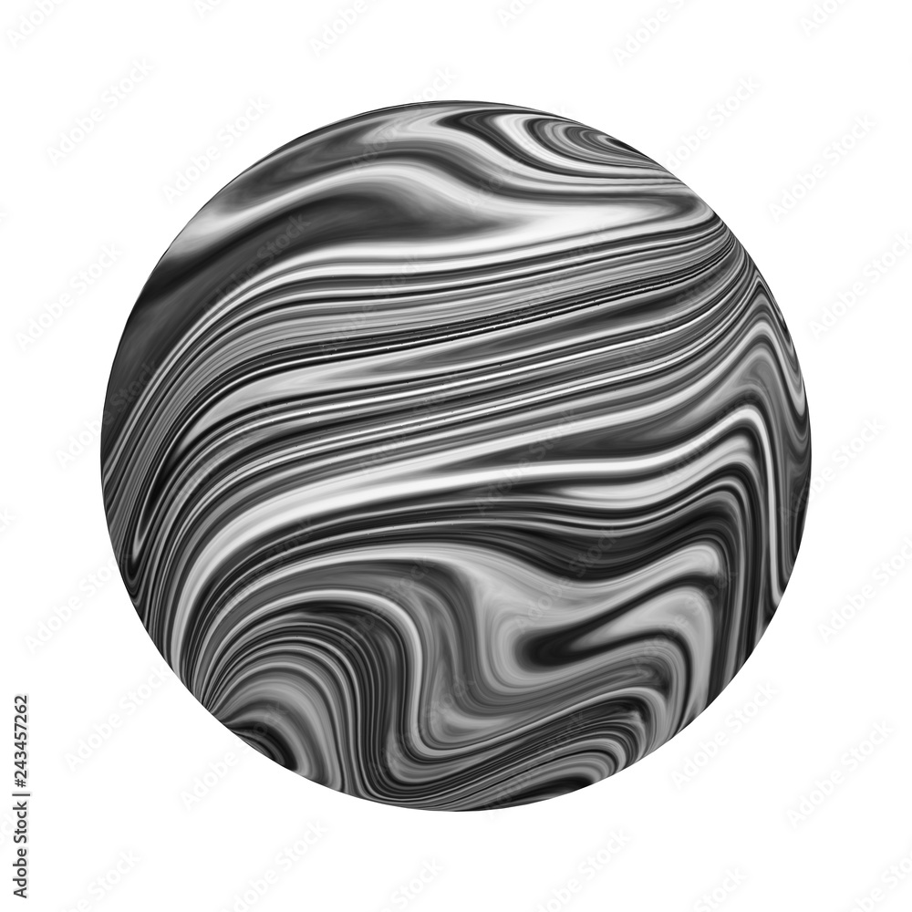 Poster abstract gray fluid art pattern texture effect background in technology concept on ball or sphere sh