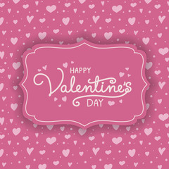 Valentine's Day decoration with beutiful hand drawn hearts. Vector