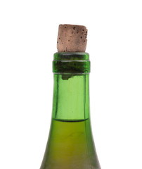 Top of an old bottle of wine