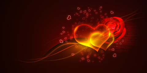 Valentine's day concept, graphic design