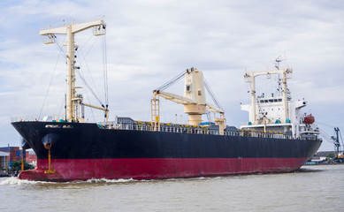 Fototapeta premium Cargo container ship