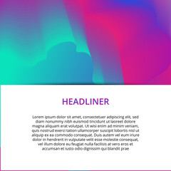 Banner background design. Colored modern abstract template