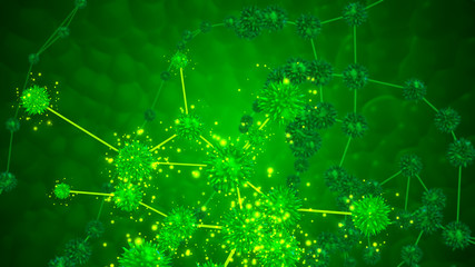 Salad stripes linking plexus bundles