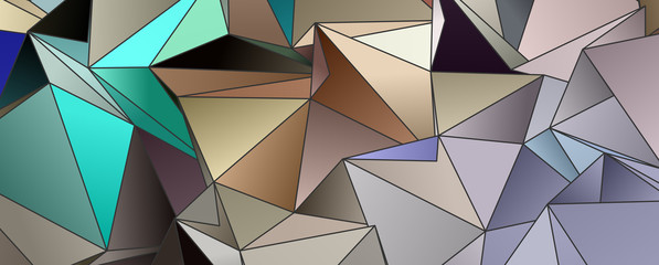 Obraz premium Triangular 3d, modern background