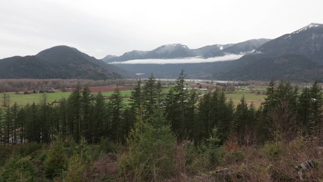 Harrsion Mills overlook from mountain near by with 18mm lens
