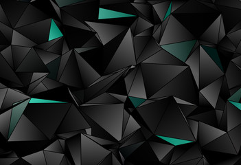 Fototapeta premium Triangular 3d, modern background