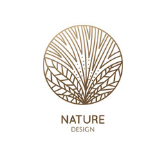 Tropical plant logo