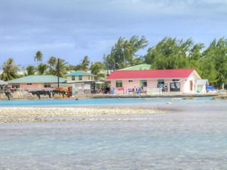 Fototapeta na wymiar French Polynesia. Tuamotu. Islands near of Tahiti 
