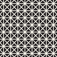 Vector seamless crossing linespattern. Simple lattice design. Geometric triangles ornament.