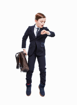 Junge als Business Mann
