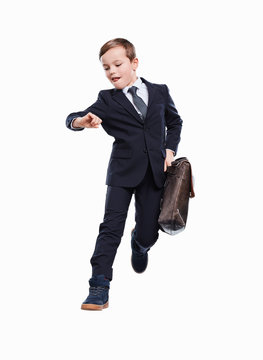 Junge als Business Mann