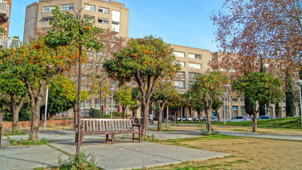 Obraz premium Barcelona, ​​Spain. Walking through the streets of European cities