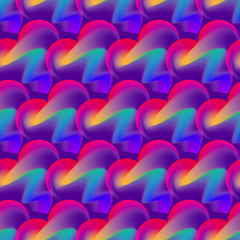 Rainbow heart fill pattern