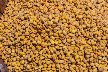 fried corn, food, seeds