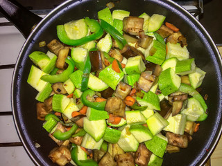 cooked, cuisine, dish, food, onion, vegetable, vegetarian, top view