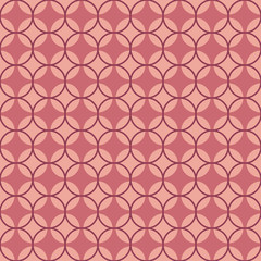 Fototapeta premium Seamless geometric pattern, retro style, textile and background